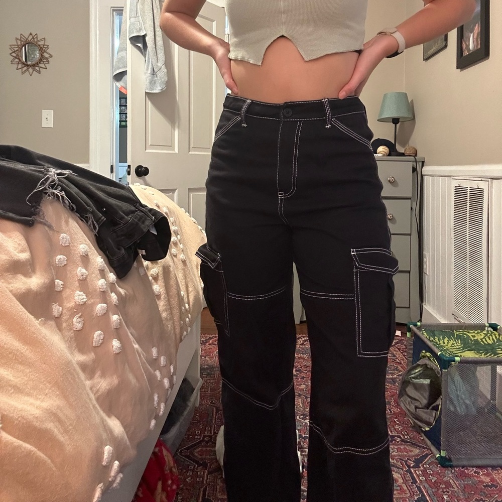 Black Cargo Pants